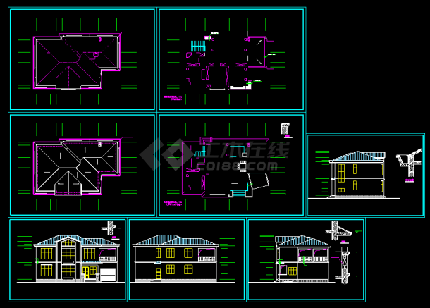 某农村民居建造房屋CAD设计施工图-图一