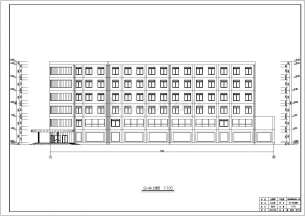 学生课程设计某6层综合宾馆建筑设计方案-图一