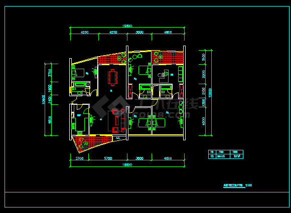 跃式房屋建筑施工CAD设计方案图纸-图二
