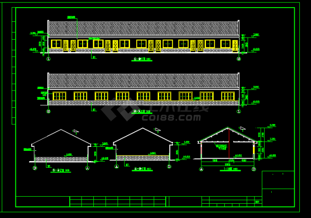 职工安置房建筑施工CAD设计方案图纸-图二