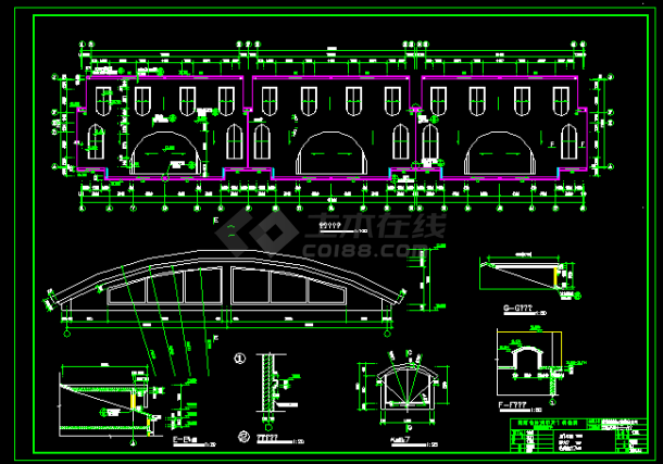 株洲天鹅花园住宅区建筑施工CAD设计方案图纸-图二