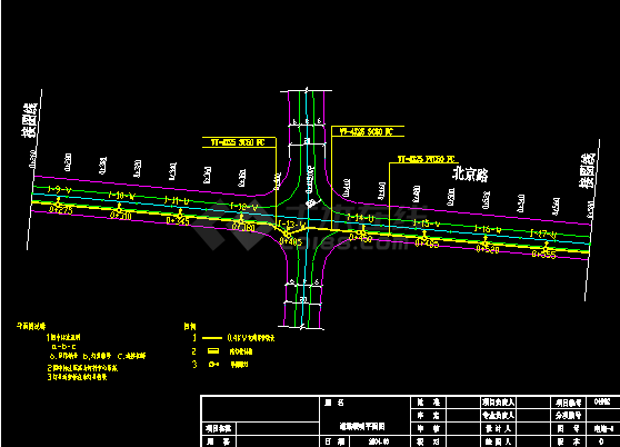 某道路照明施工CAD设计平面图纸-图二