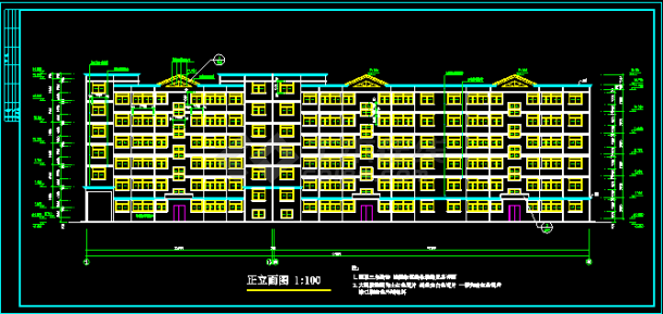 [深圳]多层住宅建筑设计cad施工方案图纸-图二