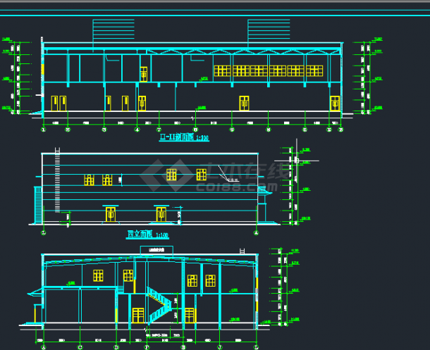 某地区休闲中心浴场建筑设计CAD施工图-图二