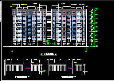深圳金沙花园A栋住宅某多层住宅CAD建筑设计图-图二