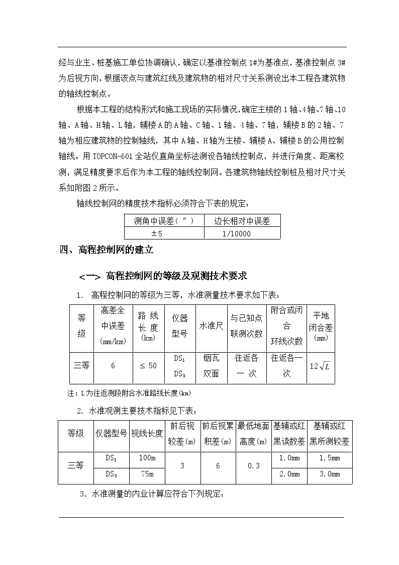 某公司科研综合办公楼工程施工测量方案-图二