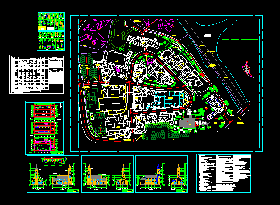 欧式教堂全套建筑施工与设计CAD图纸