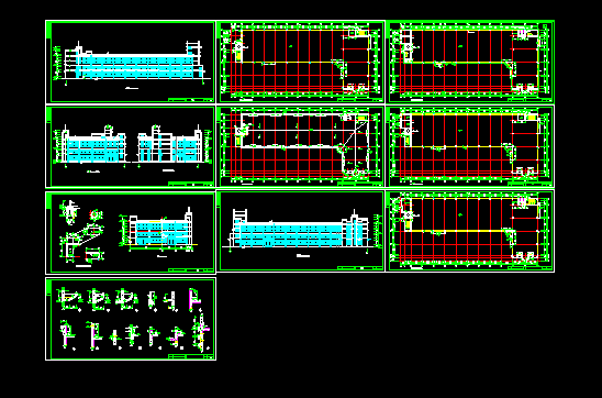 某大空间厂房建筑施工与设计全套CAD图纸_图1