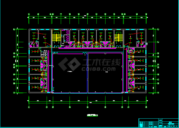 陕西某综合楼建筑电气照明设计图纸-图二