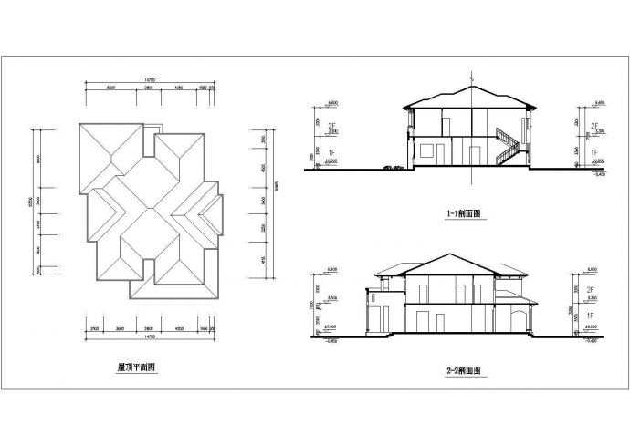 两套私人别墅设计方案图（带效果图）_图1