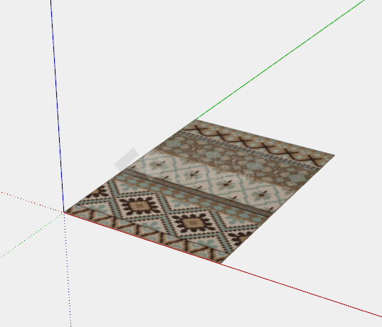 多形状纹路布艺地毯su模型-图二