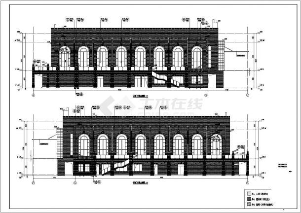 四川2层框架结构招商中心会所建筑结构专业施工图-图二
