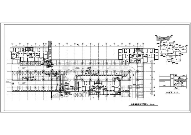 【天津】某地下车库通风排烟设计施工图-图一