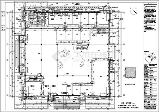 【贵阳】某四层办公楼建筑设计方案图-图一