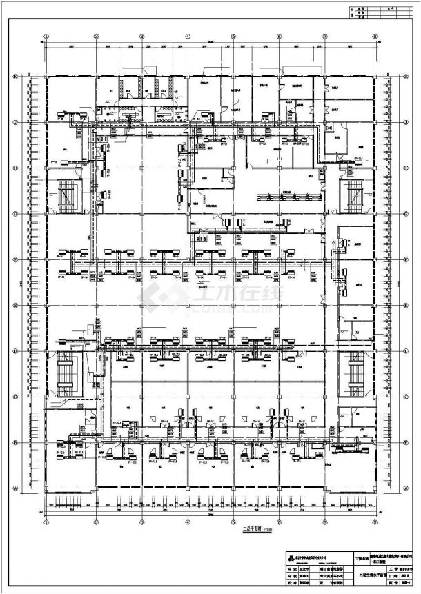 唐山国泰纸业集团三层职工食堂风机盘管空调设计图-图二