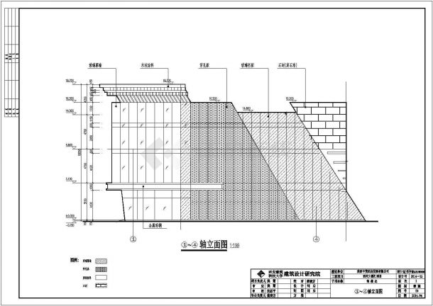 【西安】3层框架结构售楼处cad建筑施工图-图一
