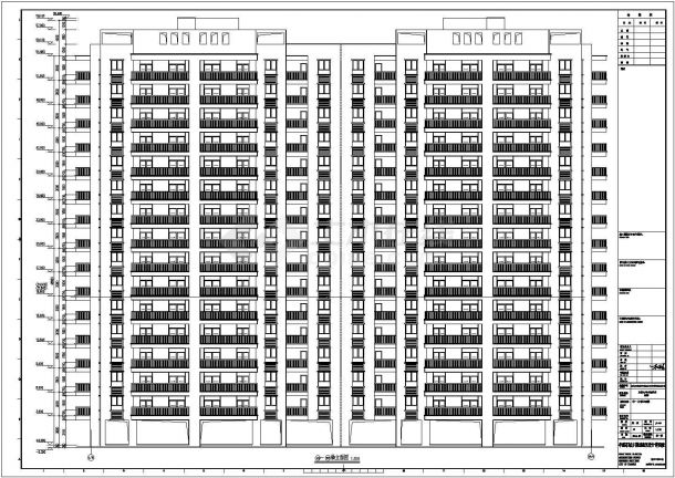 孝感某高层框剪结构商住楼建筑施工图-图一