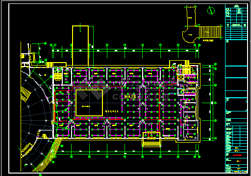 某科技馆电气cad设计施工方案图纸-图二