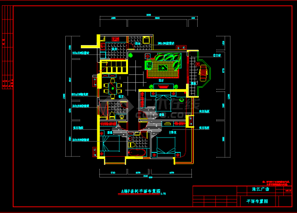 独立小型别墅全套施工设计CAD建筑平面图-图二
