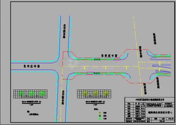 某开发地块项目道路工程绿化施工图-图二