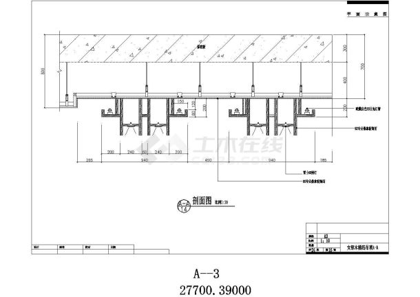 2千平方的大型洗浴中心装修施工图-图一