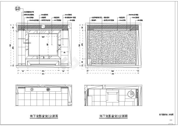 【福州】精品花园洋房现代四层别墅CAD装修图（含效果）-图二