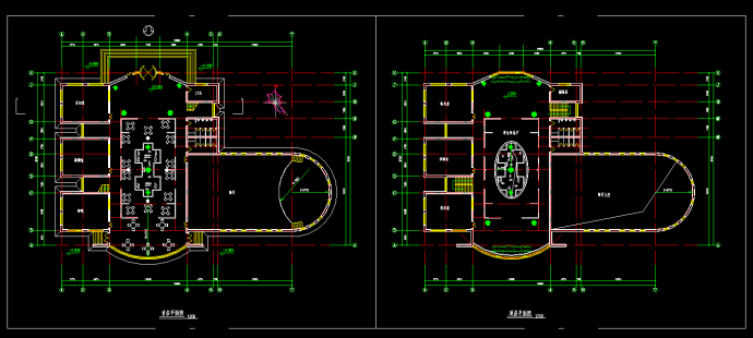 大学生活动中心建筑cad设计平面施工图_图1