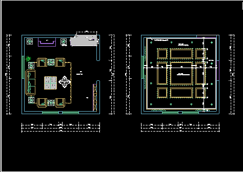 双桂湖别墅设计装修施工CAD方案图纸-图二