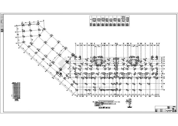 【安徽】15层框架结构商住楼结构施工图，带地下一层-图二