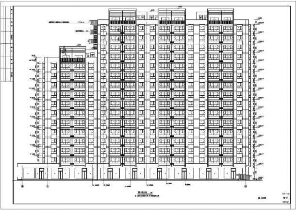 【山西】十六层剪力墙结构商业住宅楼建筑施工图-图一