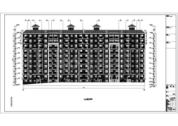 【大连】10层框剪结构商住楼建筑、结构、水电暖施工图-图一