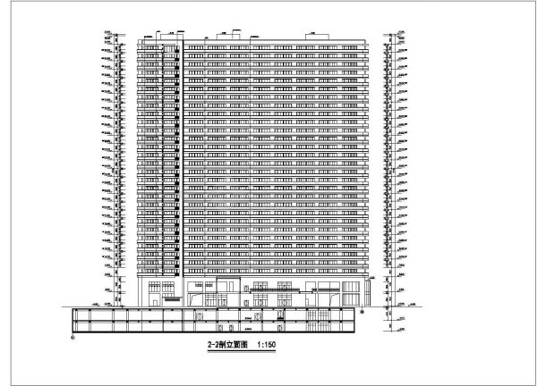 【四川】三十层钢筋混凝土塔式住宅楼施工图-图一