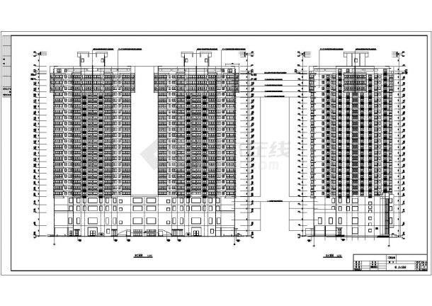 【西安】某二十五层框支剪力墙结构住宅楼建筑施工图-图二