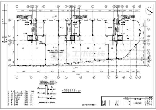 【上海】某六层综合住宅强弱电施工图纸-图二