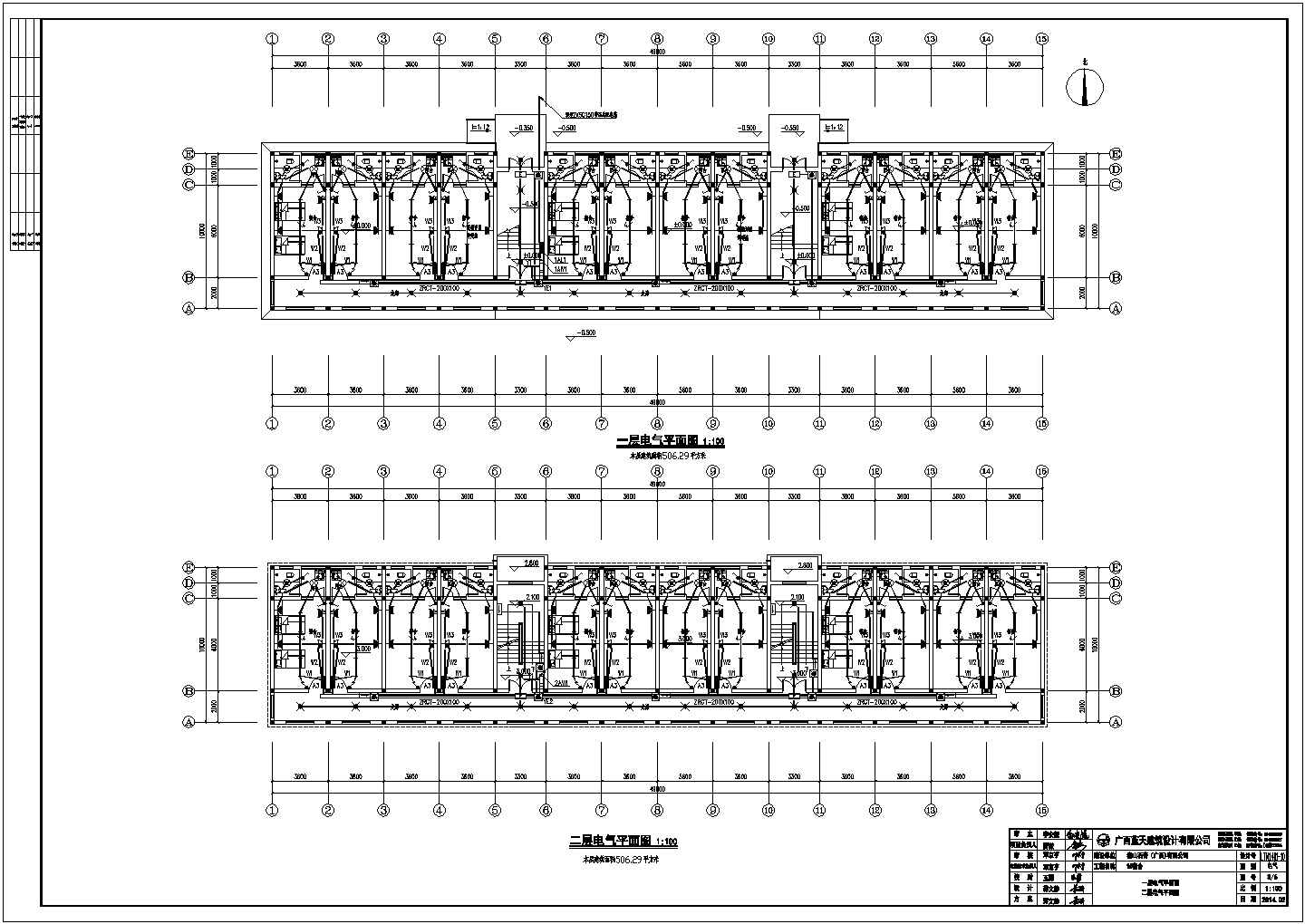 广西某钢框架办公楼建筑结构设计施工图