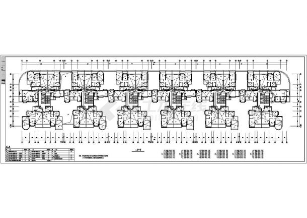 三十二层商住楼全套电气施工图纸（含六栋商住楼）-图二