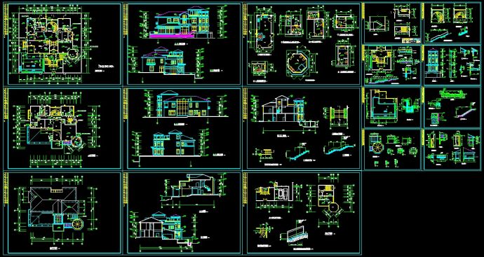 公爵B型别墅方案全套设计CAD图纸_图1