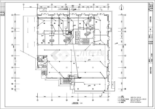 【河北】综合商住楼强弱电系统施工图纸（办公商业）-图一