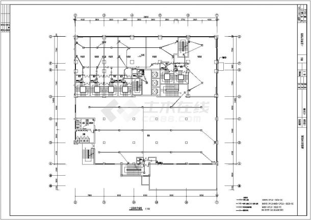 【河北】综合商住楼强弱电系统施工图纸（办公商业）-图二