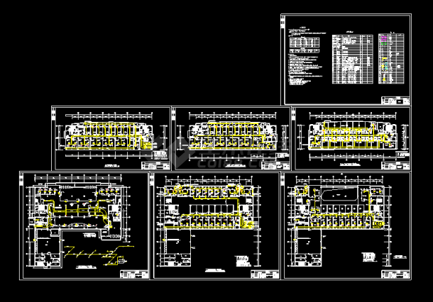 一整套建筑中央空调cad设计施工方案图（毕业设计）-图一