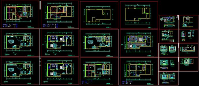 整套复式楼CAD设计装修施工图纸_图1