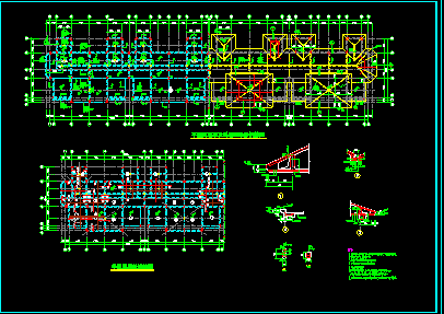 商业铺钢结构工程CAD平面设计图-图二