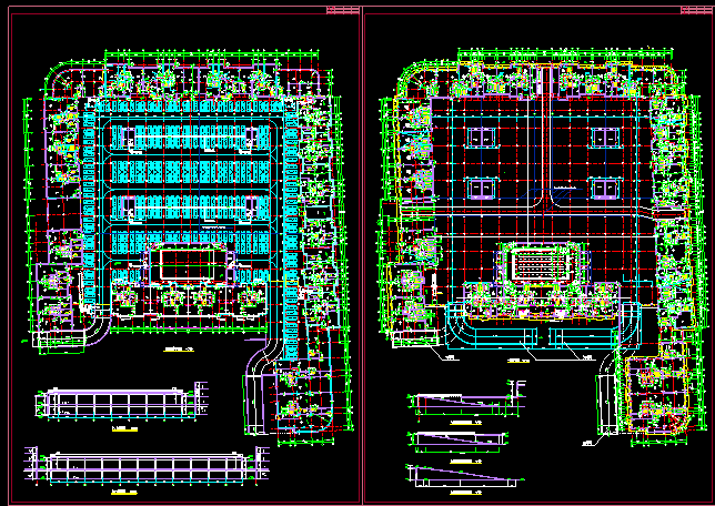 某市超市车库平面建筑CAD设计施工图纸_图1