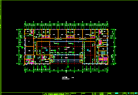 某综合用房建筑施工CAD设计平面图纸-图二