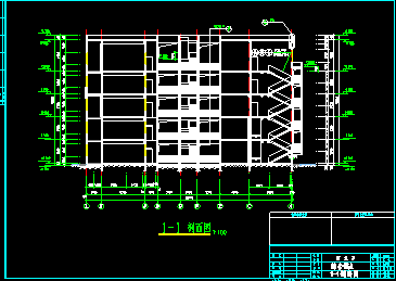 某综合楼建筑施工CAD全套设计图纸-图二