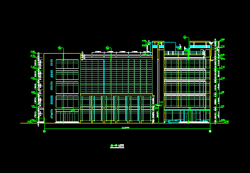 某市商业综合楼建筑CAD设计平面图纸-图二