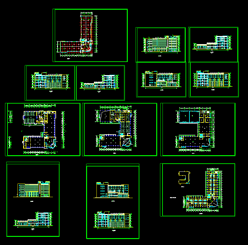某市商业综合楼建筑CAD设计平面图纸
