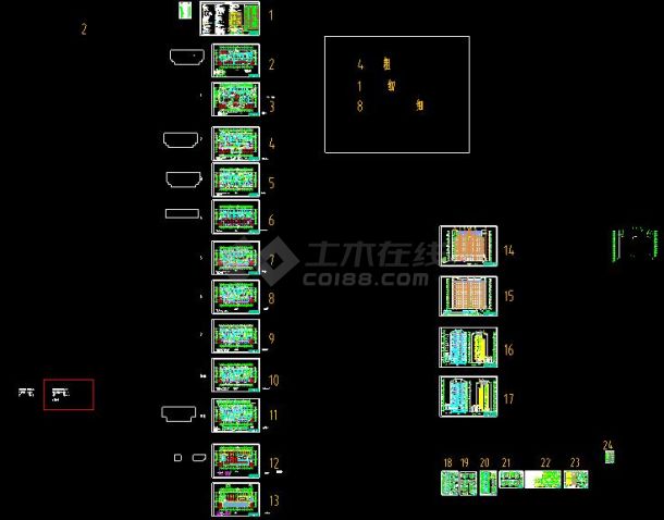 某地十二层徽派风格中医院建筑施工图（含效果图）(含设计说明）-图一