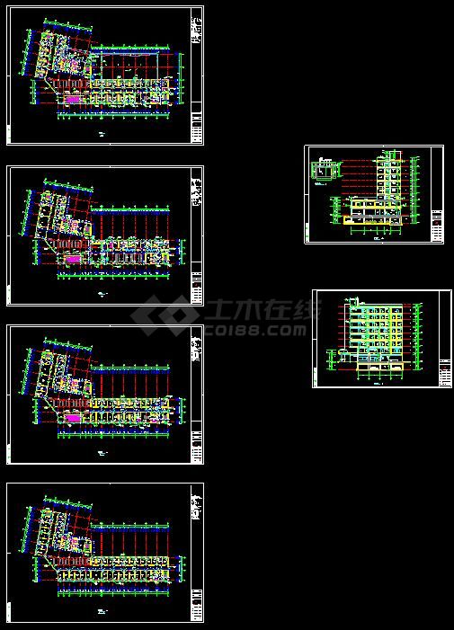 某市人民医院门诊医技楼工程建筑施工图-图一