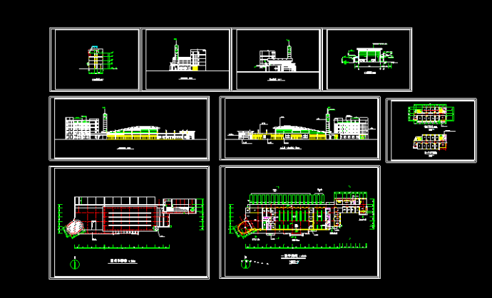 某大型汽车站建筑cad施工设计图纸_图1